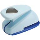 Clever Lever Super Jumbo Craft Punch-Scallop Heart by Uchida: Product Image