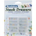 Stack Drawers 1.75"X1"X.5" 10/Pkg-Clear by Beadalon: Product Image