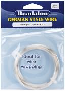 German Style Round Wire 26 Gauge 65.5 Feet/Pkg-Silver by Beadalon: Product Image