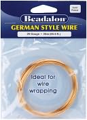 German Style Round Wire 26 Gauge 65.6 Feet/Pkg-Gold by Beadalon: Product Image