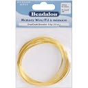Gold Plated Memory Wire Oval Bracelet .35 Oz/Pkg-Approx 23 Loops by Beadalon: Product Image