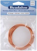 German Style Round Wire 22 Gauge 32.8 Feet/Pkg-Copper by Beadalon: Product Image
