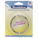 Stainless Steel Wrapping Wire-Half Round-20 Gauge-9 Meters/Pkg by Beadalon: Product Image