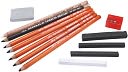 Charcoal Kit-12 Pieces by General Pencil: Product Image