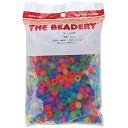 Pony Beads 6x9mm 900/Pkg-Frosted Multi by Beadery: Product Image