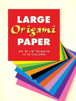 Large Origami Paper: 24 9 x 9 Sheets in 12 Colors