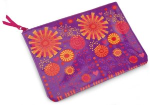Jonathan Adler Bohemian Bliss Enchanted Garden Embroidered Accessory Pouch (7x10)