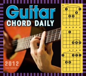 2012 Guitar Chord Box Calendar