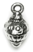 Precious Accents Silver Plated Metal Beads & Findings-8.5mm Round Drop W/Loop 16/Pkg by Cousin: Product Image