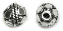 Precious Accents Silver Plated Metal Beads & Findings-6mm Round Bead 20/Pkg by Cousin: Product Image