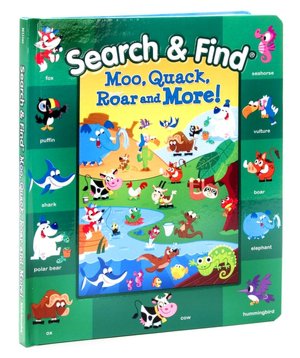 Search and Find: Moo, Quack, Roar and More!