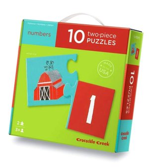 Barnyard Numbers 2-Piece Early Learning Puzzle