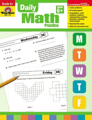 Daily Math Practice, Grade 6+