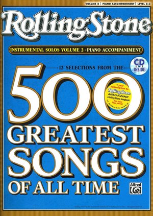 Selections from Rolling Stone Magazine's 500 Greatest Songs of All Time (Instrumental Solos), Vol 2: Piano Acc., Book & CD