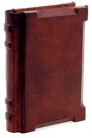 Wood Covered Italian Leather Handmade Journal-(5