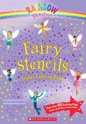 Fairy Stencils Sticker Coloring Book (Rainbow Magic Series)