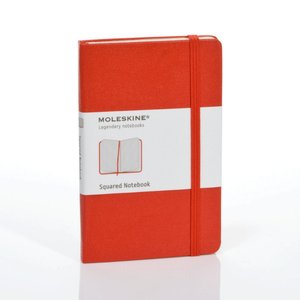 Moleskine Classic Red Pocket Squared Notebook