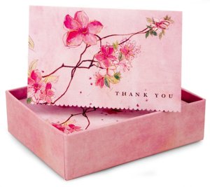 Blossoming Branches Thank You Notes Set Of 14