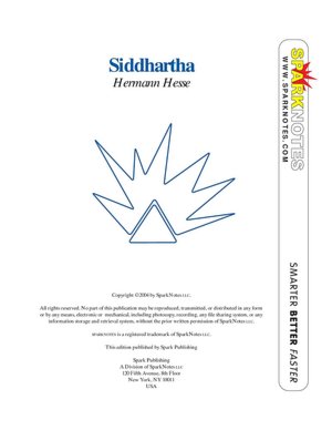 Siddhartha (SparkNotes Literature Guide Series)