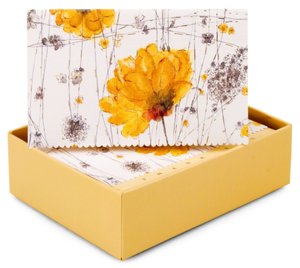 Yellow Flowers Thank You Notes Set Of 14
