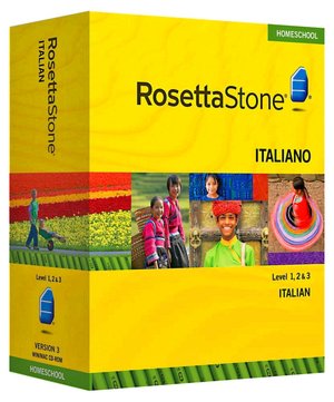 Rosetta Stone Homeschool Version 3 Italian Level 1, 2 & 3 Set: with Audio Companion, Parent Administrative Tools & Headset with Microphone