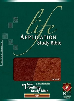 Life Application Study Bible Nlt, TuTone Tan/Brown