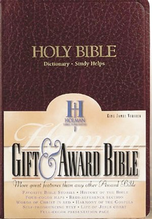 KJV Gift and Award Bible: King James Version, burgundy imitation leather, gold-edged, words of Christ in red