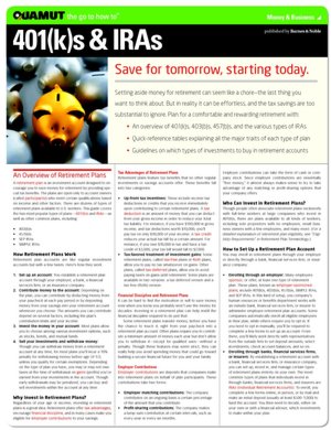 401(k)s and IRAs (Quamut)