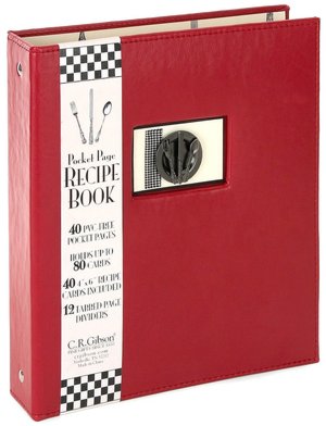 Bon Appetit Recipe Book Red/Black 9x8
