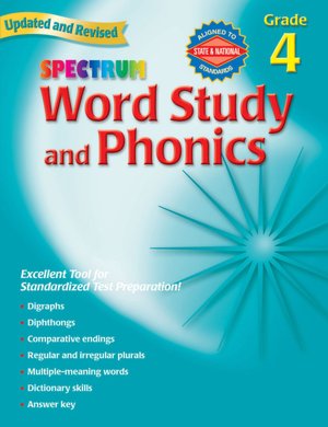 Spectrum Word Study and Phonics, Grade 4