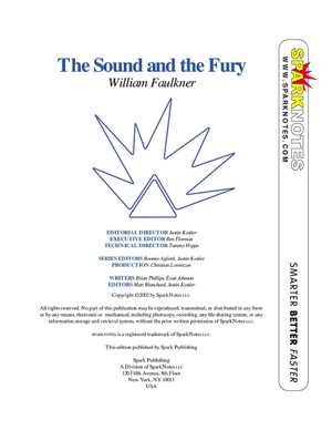 The Sound and the Fury (SparkNotes Literature Guide Series)