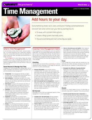 Time Management (Quamut)