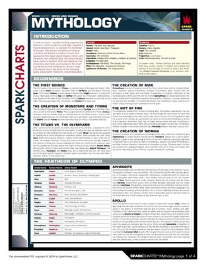Mythology: Gods and Mortals (SparkCharts)