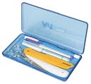ArtBin Slim Line Box-7.375"X3.625"X.3875" Translucent Blue by ArtBin: Product Image