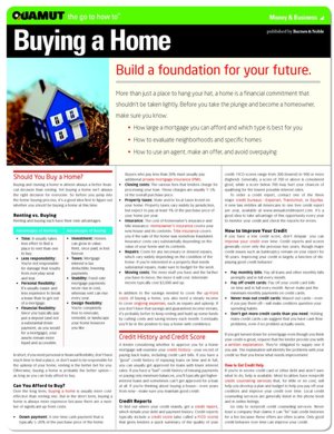 Buying a Home (Quamut)