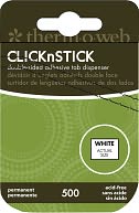 Click n Stick Mounting Tabs 500/Pkg-White by Thermoweb: Product Image