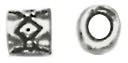 Precious Accents Silver Plated Metal Beads & Findings-4mm Tube 30/Pkg by Cousin: Product Image