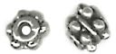 Precious Accents Silver Plated Metal Beads & Findings-4x5mm Barrel 30/Pkg by Cousin: Product Image