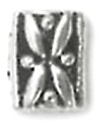 Precious Accents Silver Plated Metal Beads & Findings-5x7mm Pillow 16/Pkg by Cousin: Product Image