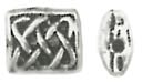Precious Accents Silver Plated Metal Beads & Findings-4x6mm Pillow Bead 16/Pkg by Cousin: Product Image
