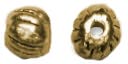 Precious Accents Gold Plated Metal Beads & Findings-4mm Fluted Round Bead 30/Pkg by Cousin: Product Image