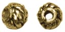 Precious Accents Gold Plated Metal Beads & Findings-4x5mm Melon Bead 30/Pkg by Cousin: Product Image