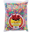 Pony Beads 9mm 1 Pound/Pkg-Neon Multi by Darice: Product Image