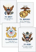 Military Pride Counted Cross Stitch Kit-10"X8" by Dimensions: Product Image