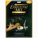 Foil Engraving Art Blank Boards 5"X7" 6/Pkg-Gold by Royal Brush: Product Image
