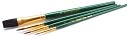 Brush Set Value Pack Sable/Camel 4/Pkg-Round 1,3,5 & Flat 5/8" by Royal Brush: Product Image