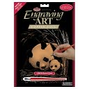 Copper Foil Engraving Art Kit 8"X10"-Panda & Baby by Royal Brush: Product Image