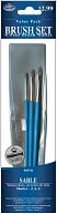 Brush Set Value Pack Sable 3/Pkg-Shader 2,4,6 by Royal Brush: Product Image