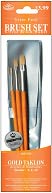 Brush Set Value Pack Gold Taklon 3/Pkg-Shader 2,6,10 by Royal Brush: Product Image
