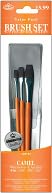 Brush Set Value Pack Camel 3/Pkg-Flat 1/4", 3/8", 1/2" by Royal Brush: Product Image
